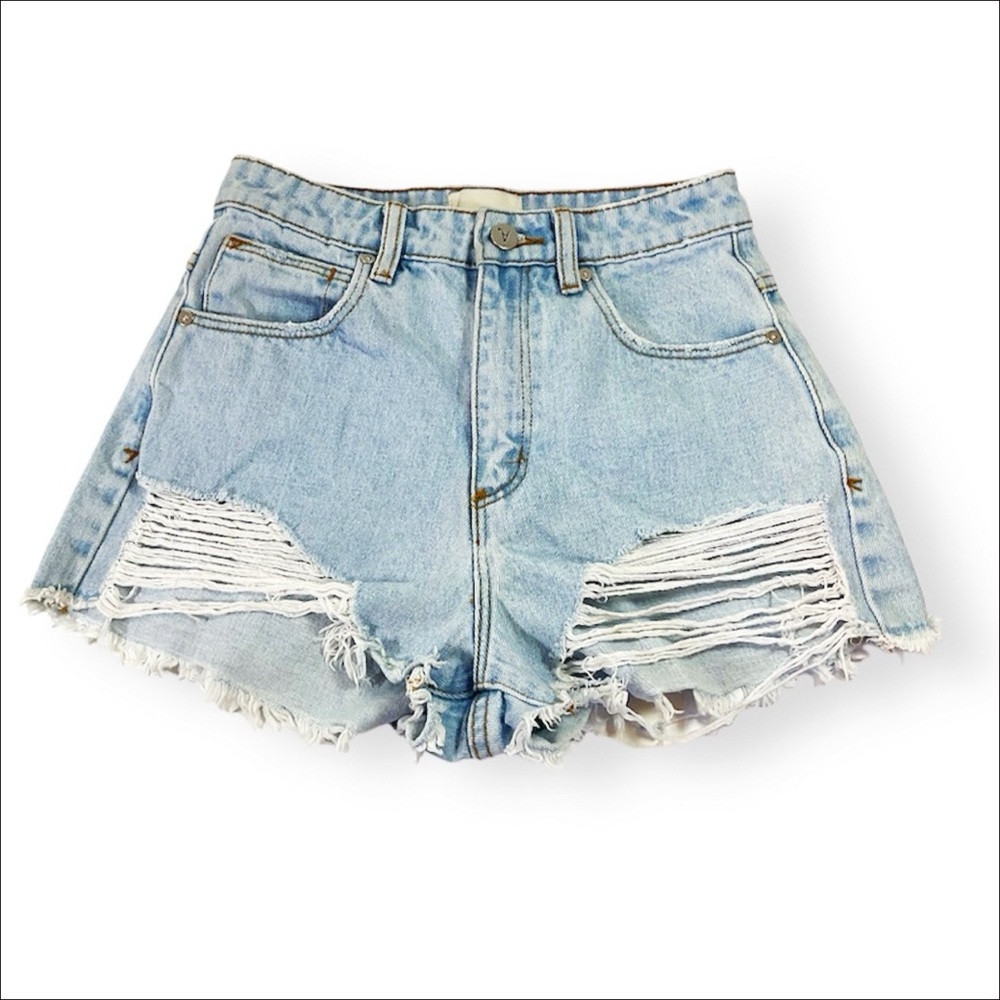 ABRAND A High Relaxed Denim Cutoff Jean Shorts - Picture 5 of 10